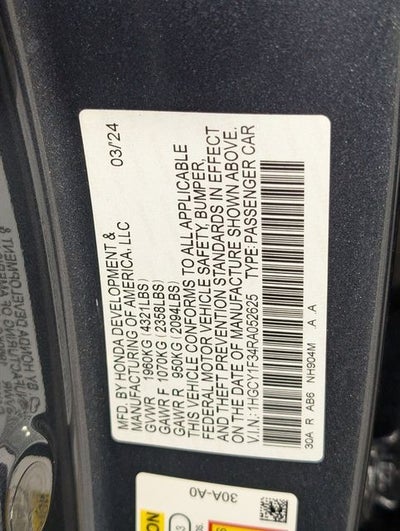 2024 Honda Accord EX