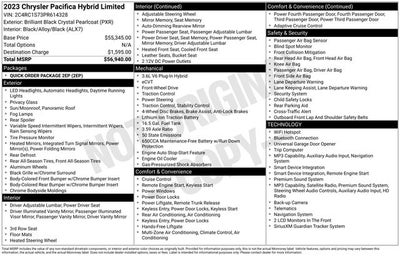 2023 Chrysler Pacifica Hybrid Limited