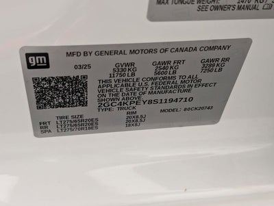 2025 Chevrolet Silverado 2500HD LTZ