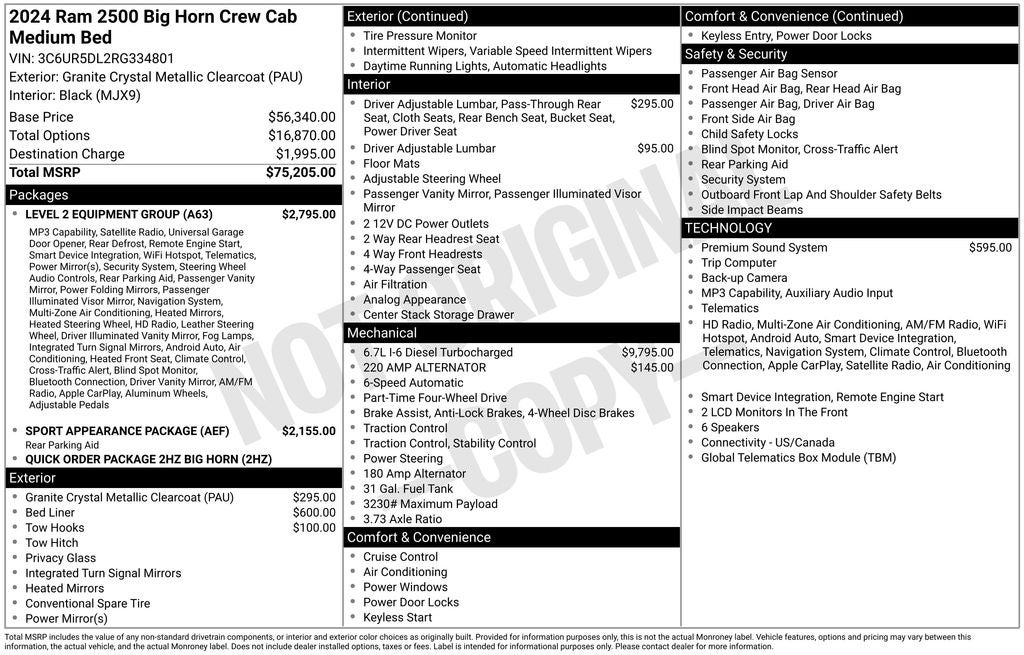 2024 RAM 2500 Big Horn