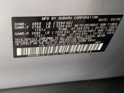 2020 Subaru Outback Premium