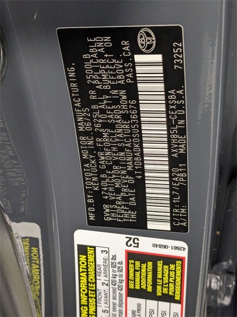 2025 Toyota Camry XSE