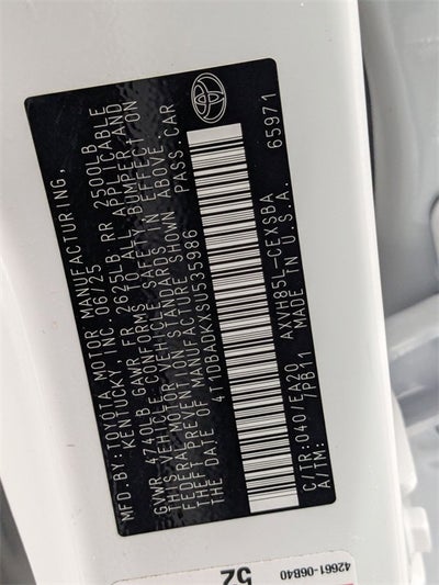 2025 Toyota Camry SE