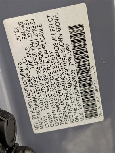 2022 Honda Passport EX-L