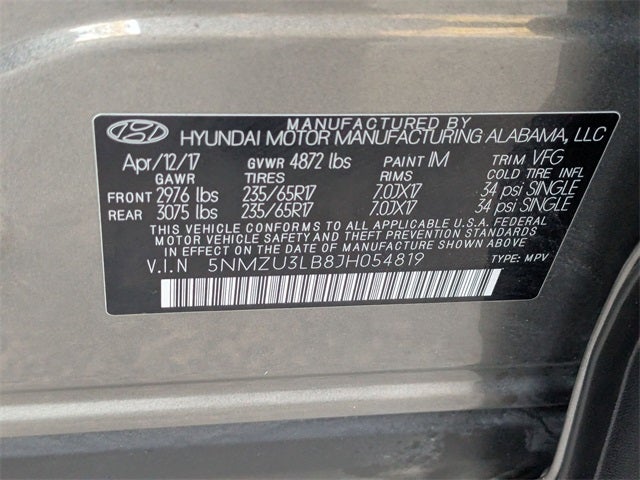 2018 Hyundai Santa Fe Sport 2.4 Base