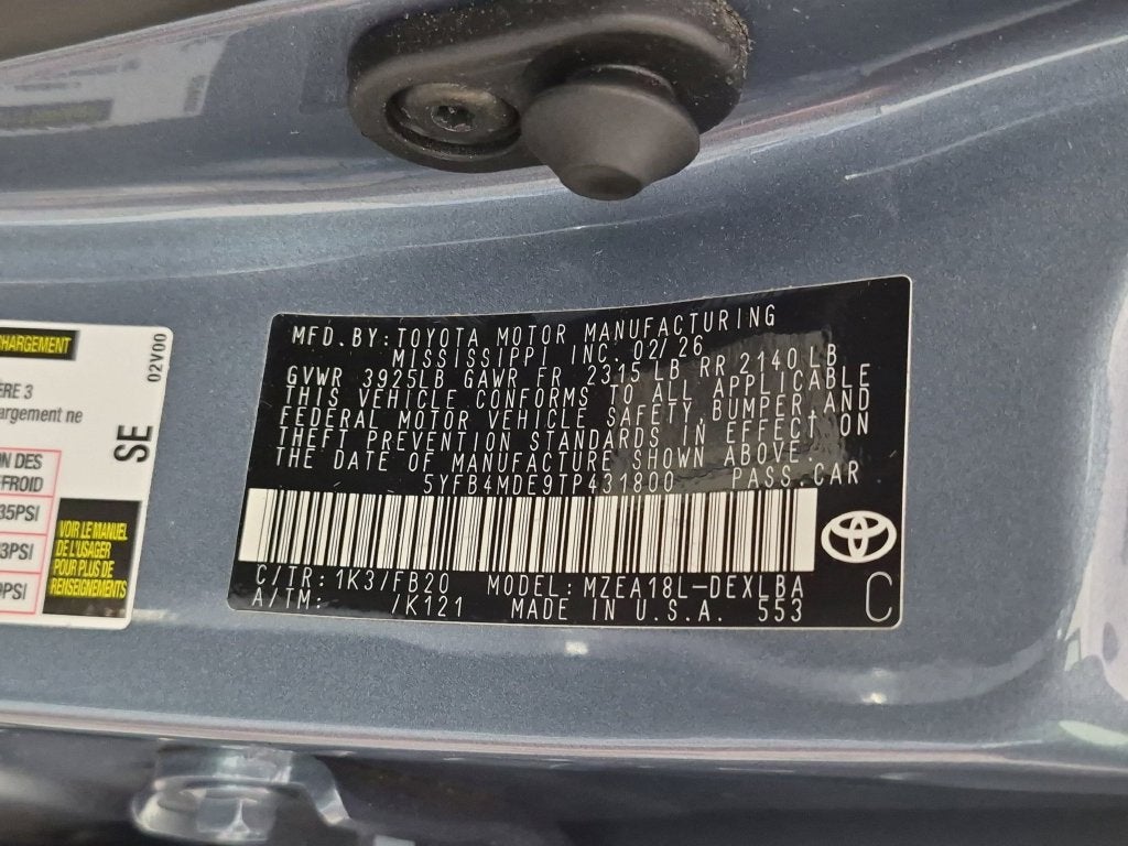 2026 Toyota Corolla LE
