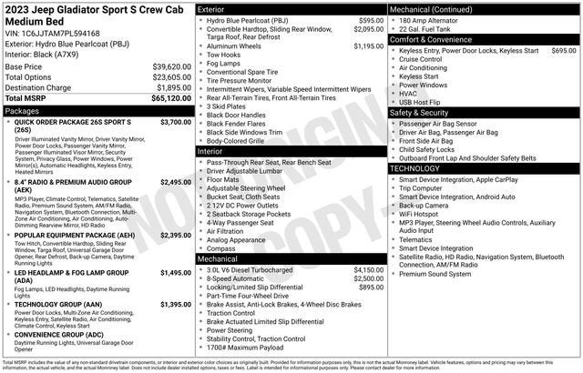 2023 Jeep Gladiator Sport S 4x4