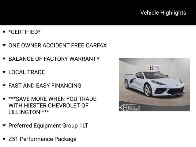2024 Chevrolet Corvette Stingray 1LT