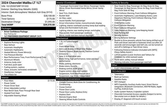 2024 Chevrolet Malibu 1LT