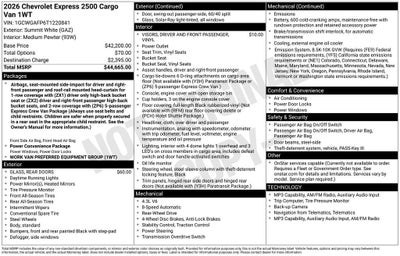 2026 Chevrolet Express Cargo WT