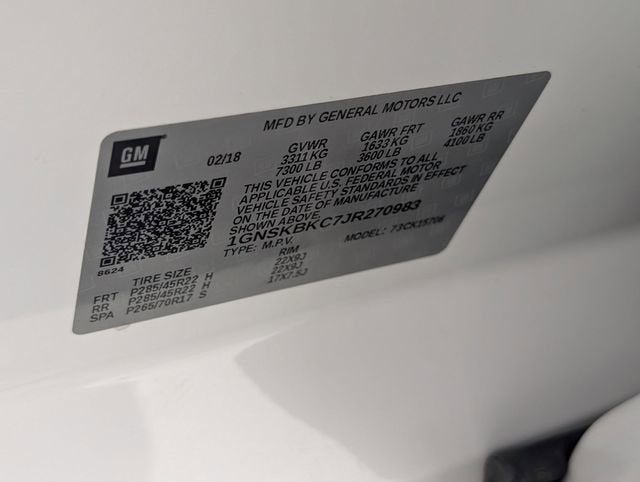 2018 Chevrolet Tahoe LT