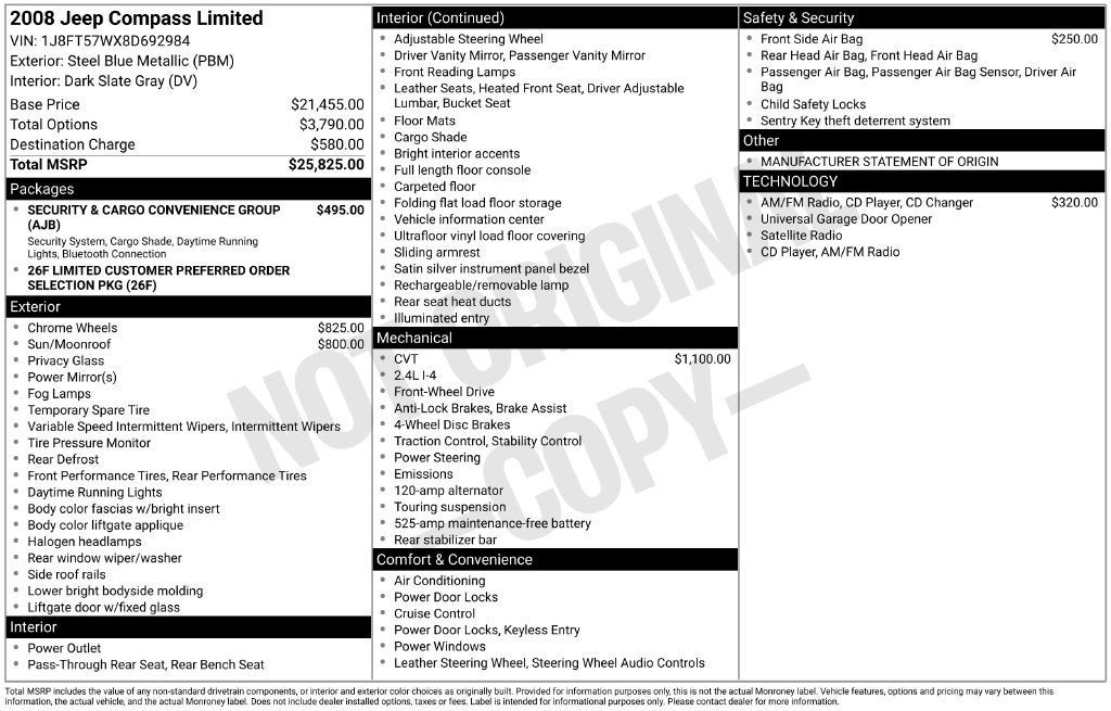 2008 Jeep Compass Limited