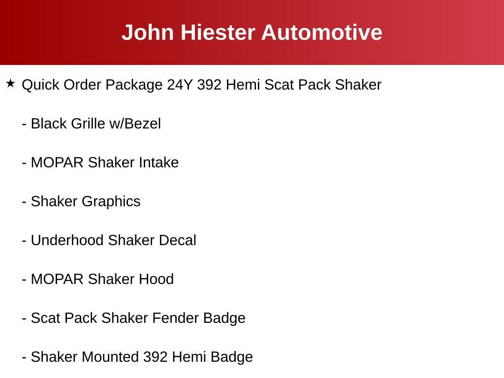 2018 Dodge Challenger 392 Hemi Scat Pack Shaker