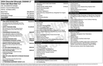 2026 Chevrolet Silverado 2500 HD LT