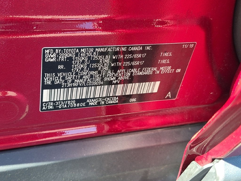 2020 Toyota RAV4 LE