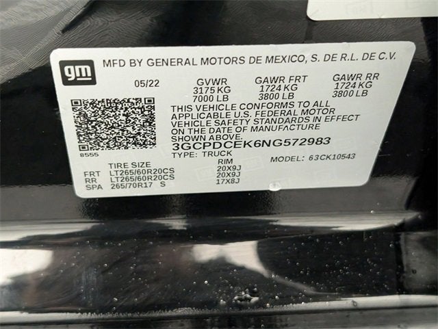 2022 Chevrolet Silverado 1500 Custom Trail Boss