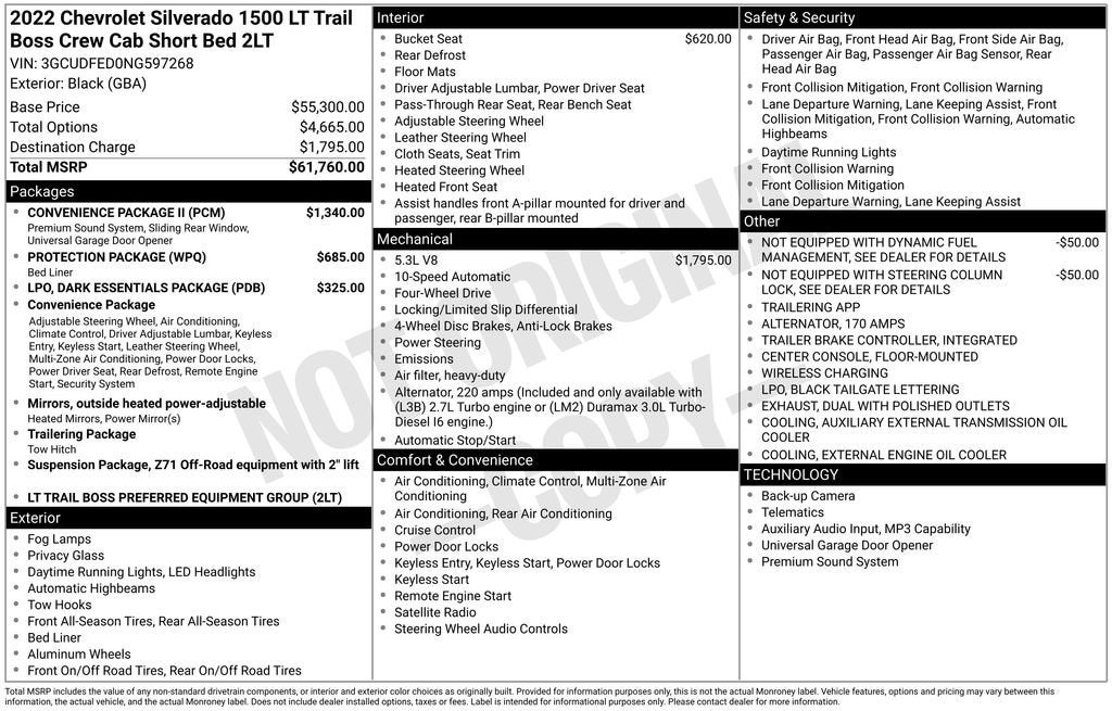 2022 Chevrolet Silverado 1500 LT Trail Boss