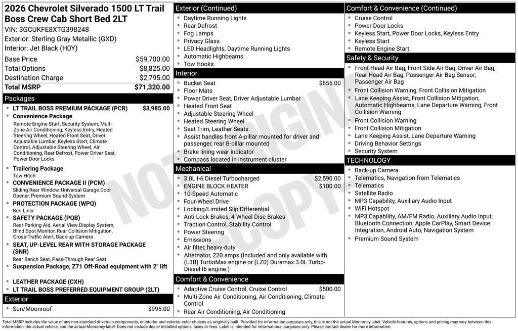 2026 Chevrolet Silverado 1500 LT Trail Boss