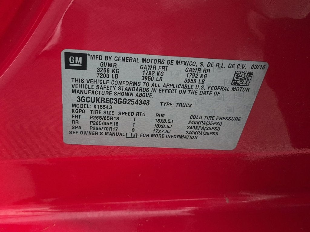 2016 Chevrolet Silverado 1500 LT