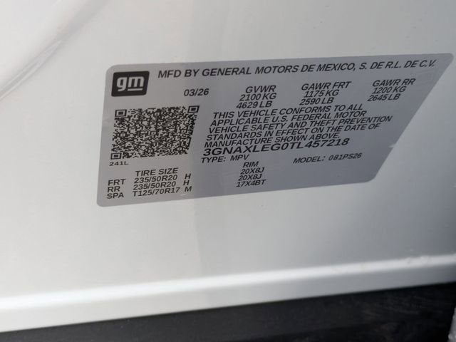 2026 Chevrolet Equinox RS