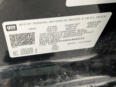 2021 GMC Sierra 1500 Elevation