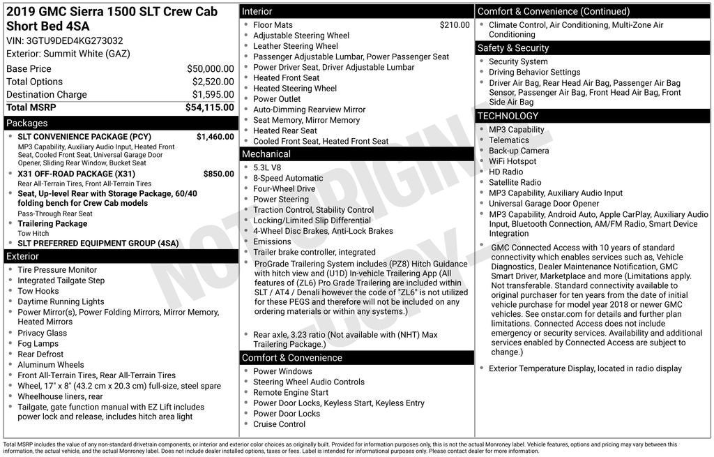 2019 GMC Sierra 1500 SLT