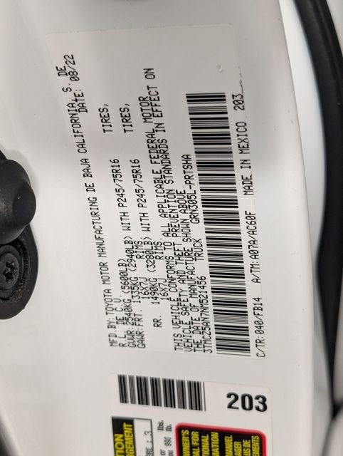 2022 Toyota Tacoma 4WD SR
