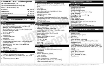 2025 Mazda Mazda CX-5 2.5 Turbo Signature