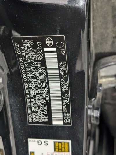 2022 Toyota Corolla LE