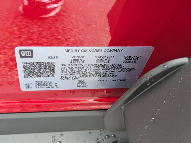 2026 Chevrolet Trax 2RS